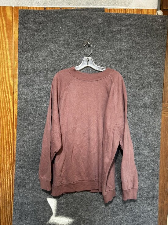 Gap Other - Gap Sweatshirt Mens XL Pink Oversized Fleece Crewneck Pullover Basic Solid